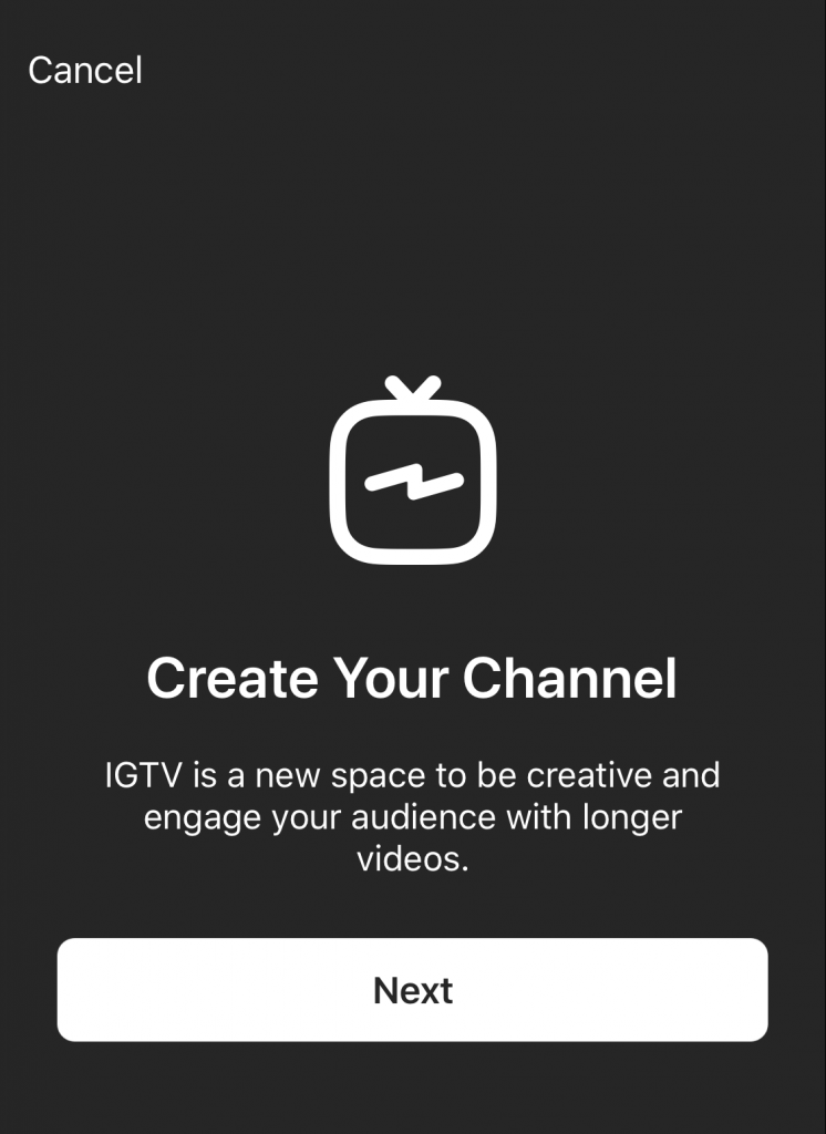 Create Your IGTV Channel