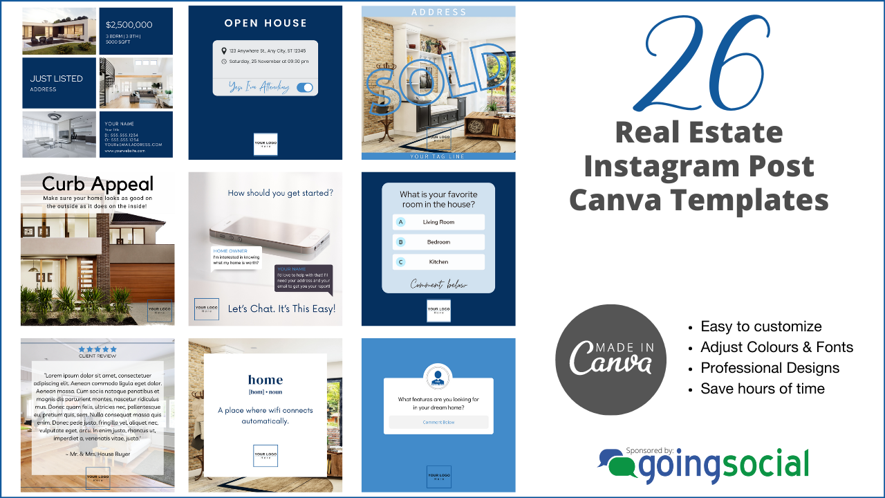 26 Realtor IG Canva Templates Picture