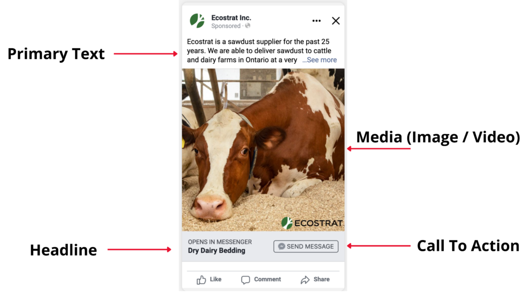 Components of a Facebook / Instagram Ad