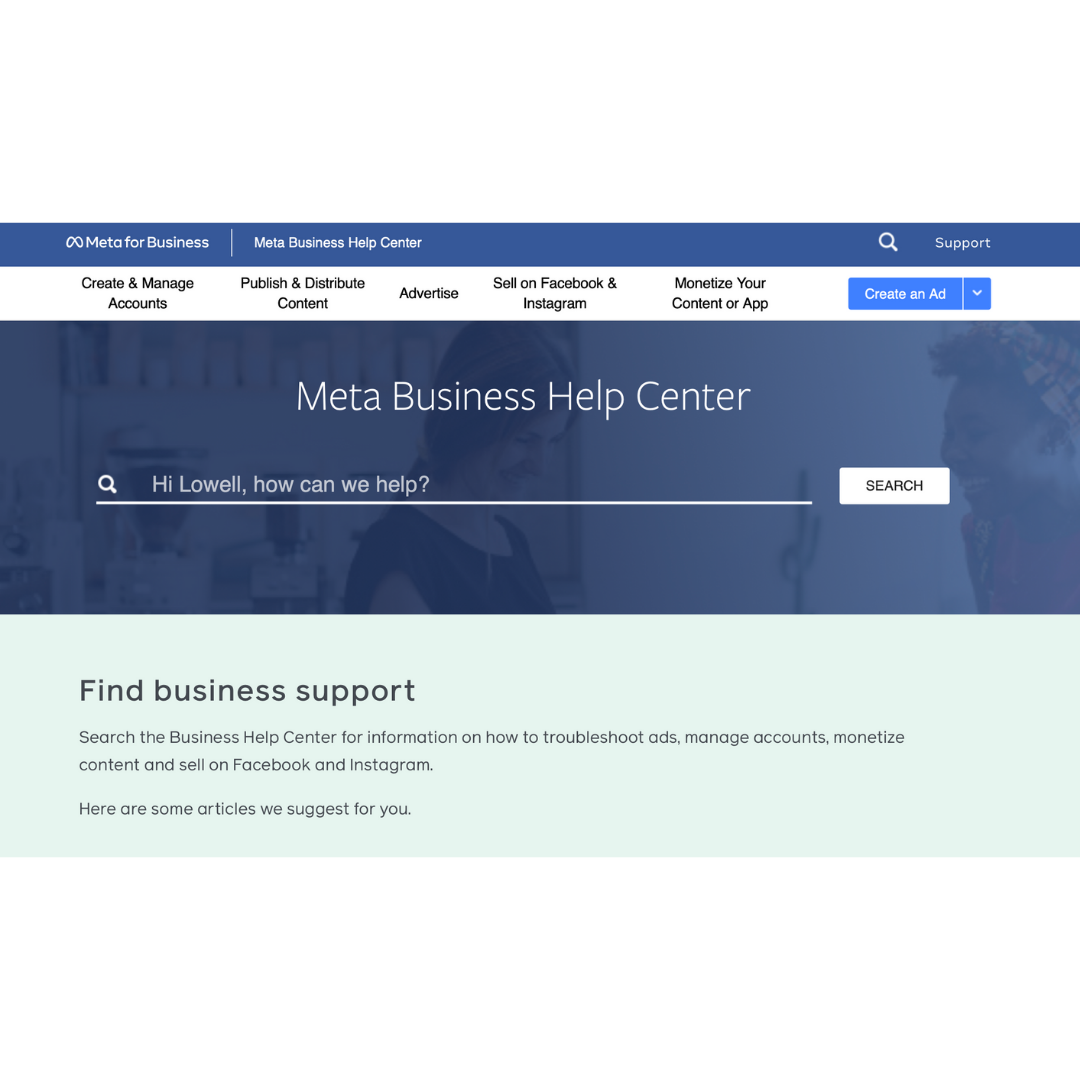 Meta Business Help Center