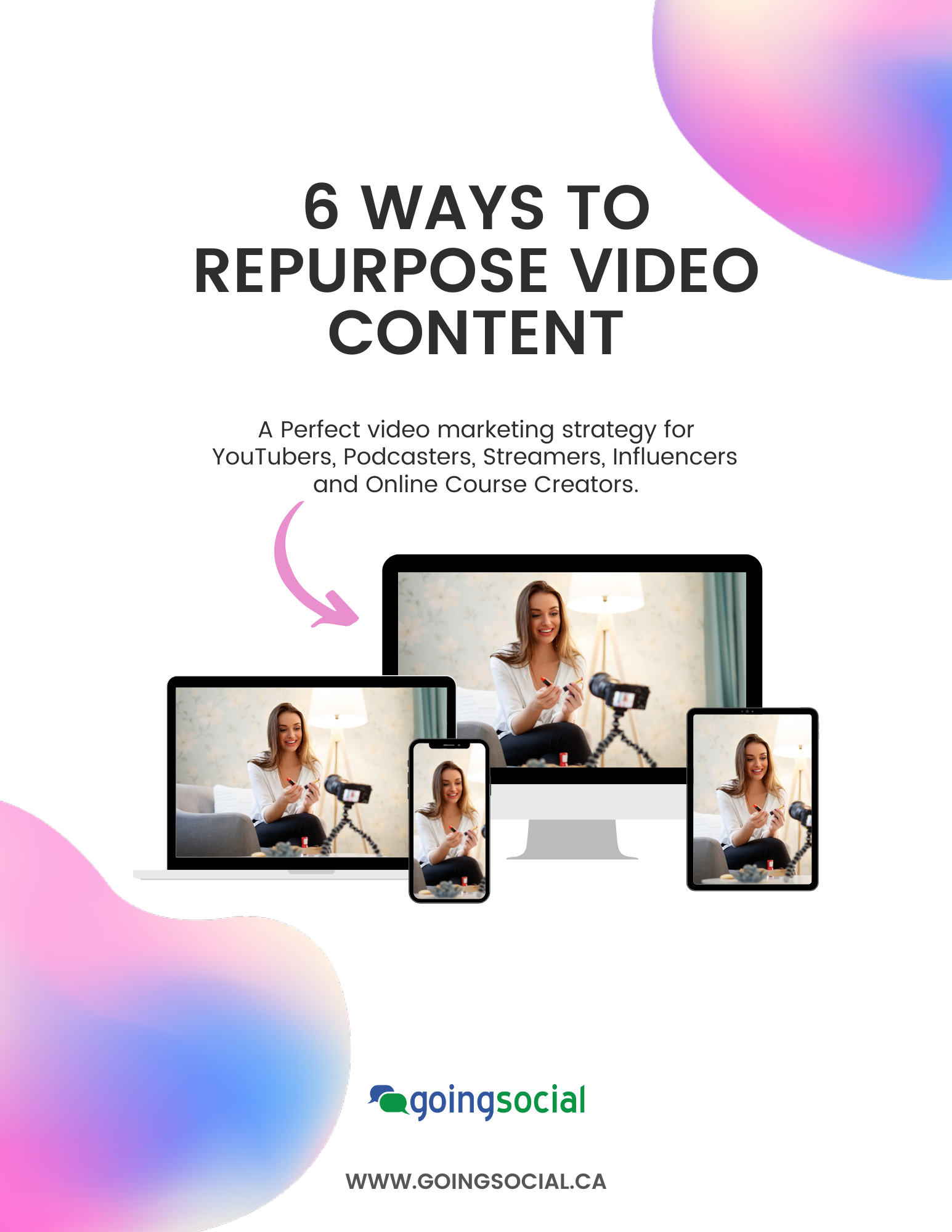 6 Ways To Repurpose Video Content Lead Magnet COVER
